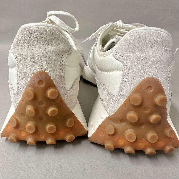 New Balance 327 Off White Moonbeam Leopard Beige Cream Suede Women's Size‎ 9 - Picture 12 of 16